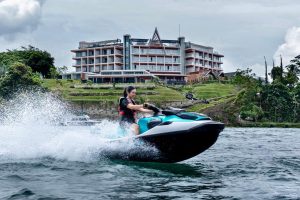 Marianna Resort Jetski with Marianna Building in the Background