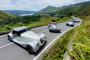 Morgan Community Club driving in Samosir Lake Toba