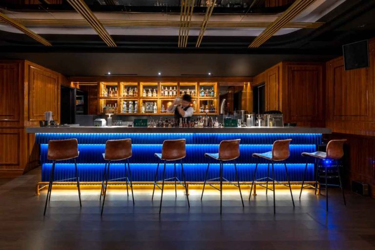 Dining and social spaces at SUBI Private Lounge Jakarta