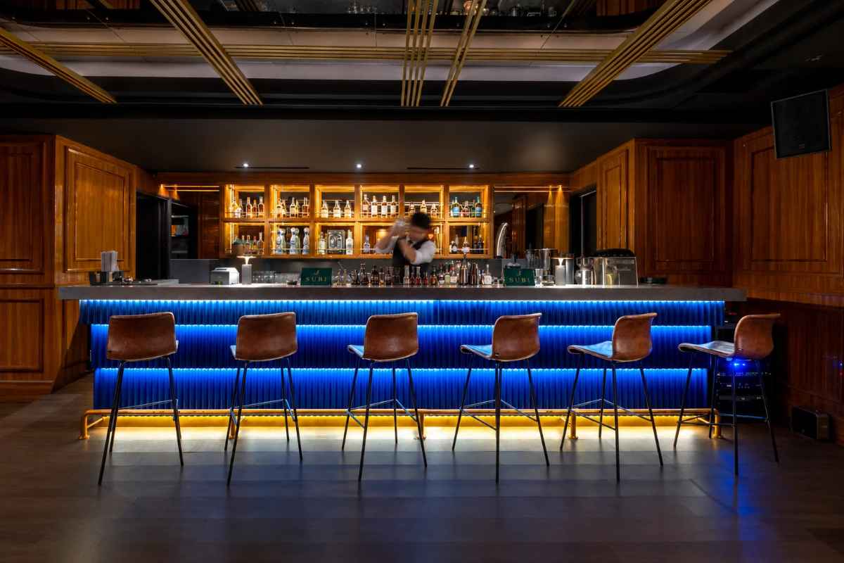 Dining and social spaces at SUBI Private Lounge Jakarta